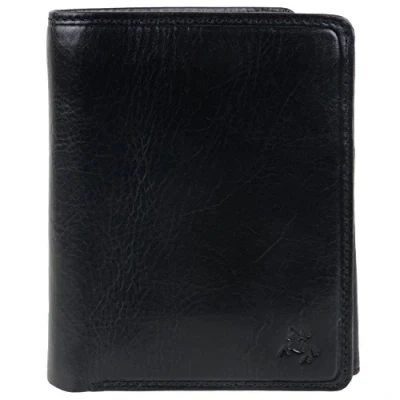 Image of Mens Italian Leather Stylish RFID Protected Tri Fold Wallet by Visconti Gift Box