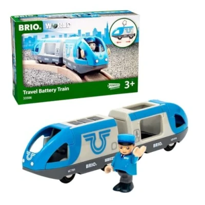 Image of BRIO World Travel Battery Train for Kids Age 3 Years Up Wooden Railway Expansions and Accessories