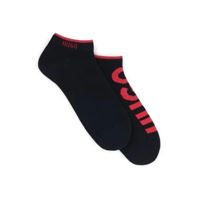 Image of HUGO Men&#039;s 2P AS Logo CC Ankle Socks, New Black1, 35 38 (Pack of 2)