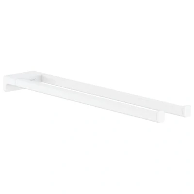 Image of hansgrohe AddStoris Towel holder twin handle, matt white, 41770700