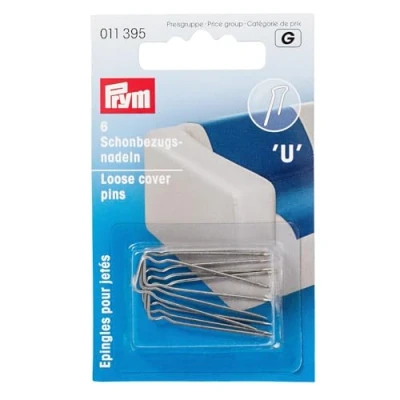Image of Prym U Shaped Cover Pins, Silver, Form, 6 Stück