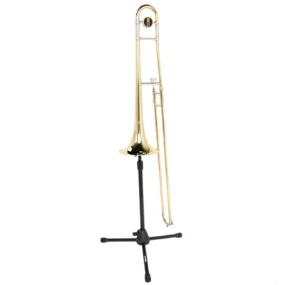 Image of Gator Frameworks Tripod Stand for Tenor Trombone, black (GFW BNO TBONE)