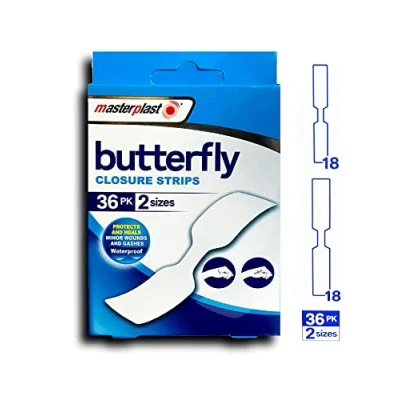 Image of Butterfly Closure Strips, Waterproof Plasters, 36pack, Masterplast