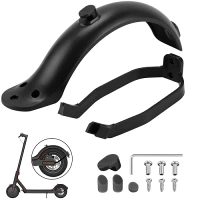 Image of OUXI 2 Pieces Rear Fender Mudguard Bracket for Mi Xiaomi M365/ M365 Pro Electric Scooter Replacement Accessory with Screws and Screw Caps (Black)