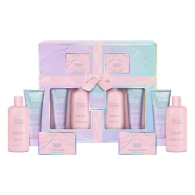 Image of Baylis &amp; Harding Jojoba, Vanilla Almond Oil Ultimate Bathing Large Gift Set (Pack of 1) Vegan Friendly