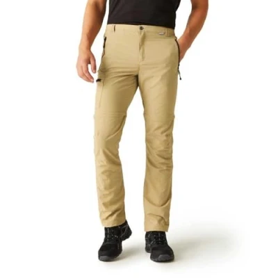 Image of Regatta Men&#039;s Leesville II Zip Off Walking Trousers Beige