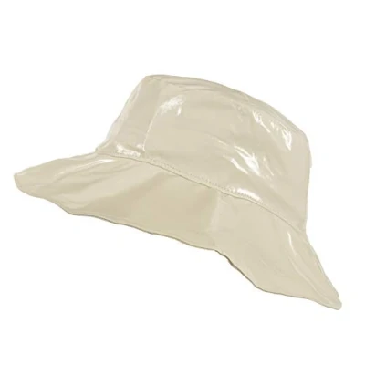 Image of Toutacoo, Wide Brimmed Vinyl Rain Hat (Beige)