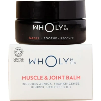 Image of WholyMe Muscle Relief Balm Joint and with Arnica, Wintergreen 9 Other Natural Ingredients, Aids Post Workout Recovery, Aches Tension, Soothing Christmas Gifts for Women Men