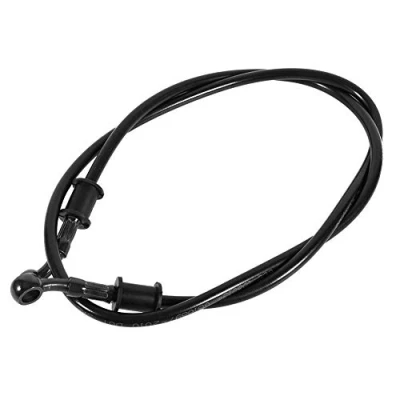 Image of Keenso Oil Hose, 50cm 120cm Motorcycle Braided Steel Brake Clutch Hoses Line Pipe for Pit Dirt Bike Motocross Street Bikes(1200mm Black)