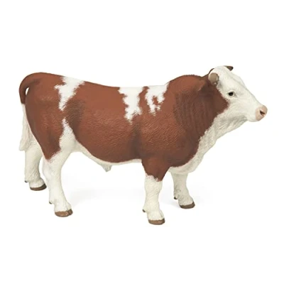 Image of Papo 51142 Simmental bull FARMYARD FRIENDS Tiere Figurine, Miniature Succulent Plants Flower Gardening Kit (1 Pc)