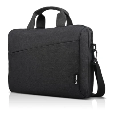 Image of Lenovo Laptop Shoulder Bag T210, 15.6 Inch or Tablet, Sleek, Durable and Water Repellent Fabric, Lightweight Toploader, Business Casual School, GX40Q17229, Black
