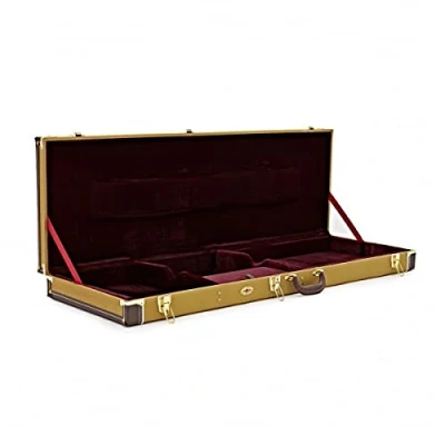 Image of Guitar Hard Case for Bass Guitars Tweed with Plush Lining
