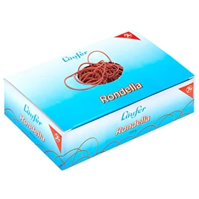 Image of Läufer 50542 Rondella Rubber Rings No. 10, Diameter 65 mm, 500 g Box, Red, Extra Durable
