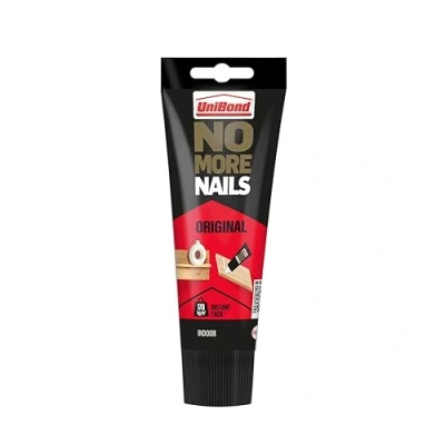 Image of UniBond No More Nails Original, Heavy Duty Mounting Adhesive, Strong Glue for Wood, Ceramic, Metal &amp; More, White instant Grab 1 x 234g Tube