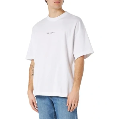 Image of Jack &amp; Jones Jorsantorini TEE CREW NECK Print Tshirt, Men&#039;s, Size: Large, Bright white