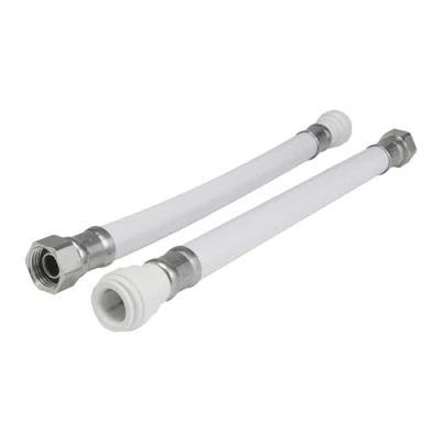 Image of JG Speedfit WFLX15 Union Nut Flexible Hose, White, 15 x 1/2 Inch Bsp 300 mm, Set of 2 Pieces