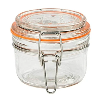 Image of Tala Clip Top Silicone Lid Lever Arm Terrine Jar, 150 ml, Clear
