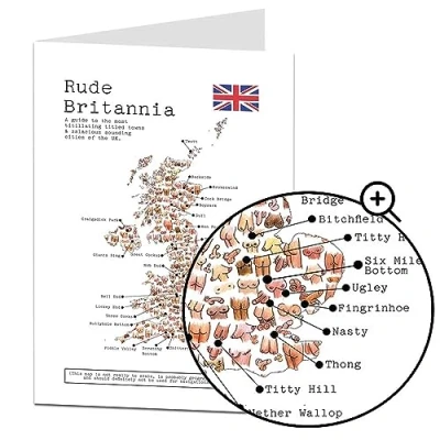 Image of LimaLima Funny Birthday Card For Men &amp; Women. Rude Britannia Perfect Best Friend Brother Sister Mum Dad