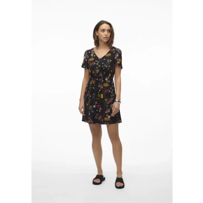 Image of Vero Moda Vmeasy Short Dress Day dress, Women&#039;s, Size: XS, Black/vicka