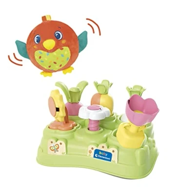Image of Clementoni 80513 Soft Little Bird in The Baby Garden Infant Toys 10 Months (Italian, English, French, German, Spanish, Dutch and Polish), Made Italy [Amazon Exclusive]