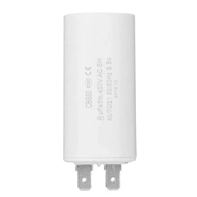 Image of 8uF CBB60 Capacitor, Motor Starting Capacitor 450V Microfarad Spade Terminals, Start for The