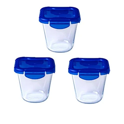 Image of Cook&amp;Go “Pasta Box glass storage container with waterproof lid 12x12cm