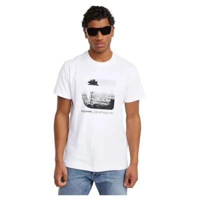 Image of G STAR Men&#039;s La R T Shirt, White (White D25703 c336 110), M