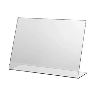 Image of Displaypro 5X A4 Landscape Acrylic Poster Menu Holder Lean to Perspex Leaflet Display Stands Free Shipping!
