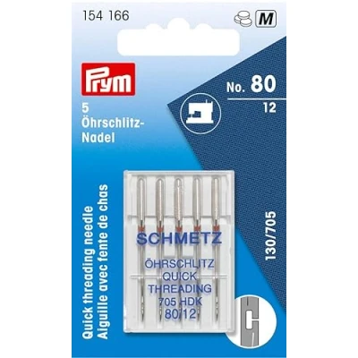 Image of Prym Sewing Machine Needle Quick Thread. HDK 80, Silver, One Size