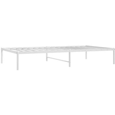 Image of vidaXL Metal Bed Frame without Mattress White 100x190cm