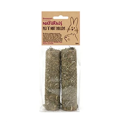 Image of Rosewood, Natural Naturals Pea &#039;n&#039; Mint Roller Treats 2pc for Small Animals