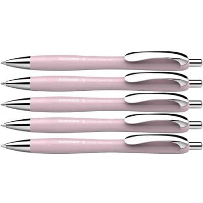 Image of Schneider Slider Rave XB 132519 Ballpoint Pen (Limited Special Edition in Pearl, Made Germany) Pack of 5 Ink Colour: Blue