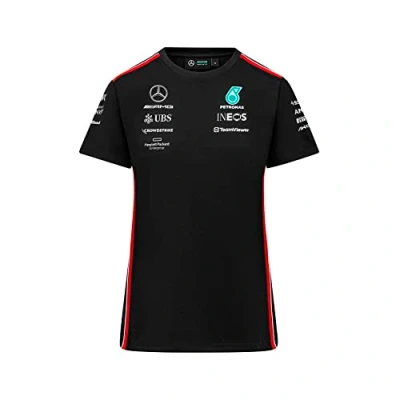 Image of Mercedes AMG Petronas Formula One Team Womens 2023 T shirt Black Size: S