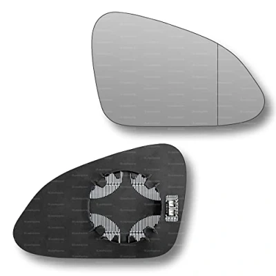 Image of Less4spares Replacement Wing Mirror Glass Right Compatible with Vauxhall Insignia 2008 2017 CLIP ON Driver Off side Heated Blind Spot
