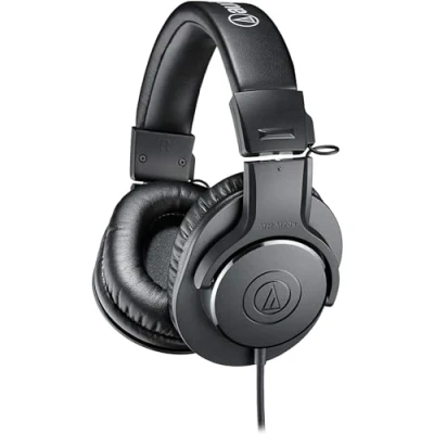 Image of Audio Technica ATH M20X Professional Monitor Headphones Black