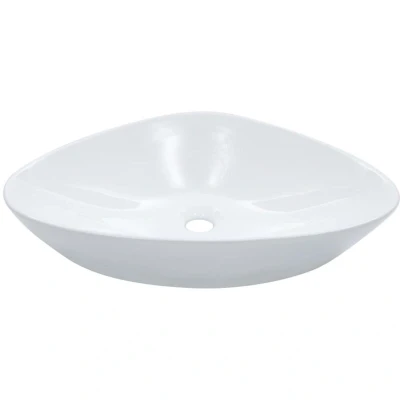 Image of vidaXL Wash Basin 58.5x39x14 cm Ceramic White