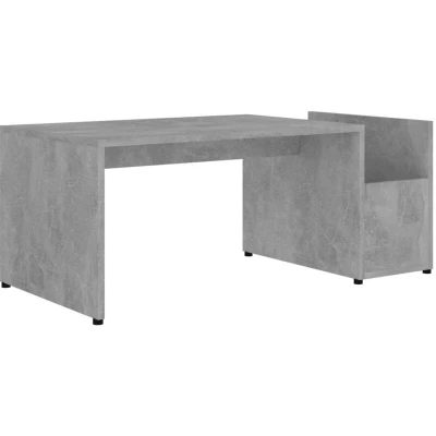 Image of vidaXL Coffee Table Concrete Grey 90x45x35 cm Engineered Wood