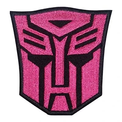 Image of Transformer Pink Iron On Patch Sew Embroidered Patch/Badge for Clothes Shirts Jeans etc
