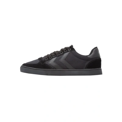Image of Hummel Slimmer Stadil Tonal LOW Trainers, Size: 12, Black Leather and textile