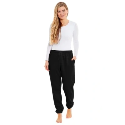 Image of INSIGNIA Ladies Jogging Pants Lounge Trousers (UK, Alpha, M, Regular, Black Elastic Bottom)