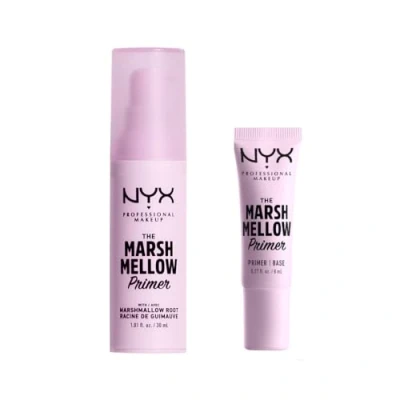 Image of NYX Professional Makeup The Marshmellow Primer Set, Base, Skin Focused for Smooth &amp; Even Complexion, Marshmallow Root, Vegan Formula, Regular and Mini Size, 30 ml 8