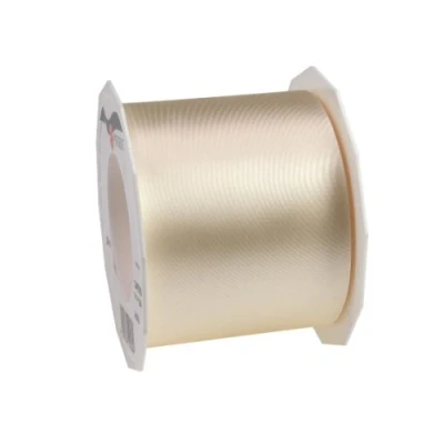 Image of C.E. Pattberg Präsent Adria Satin Ribbon Cream 72 mm width, 25 m length