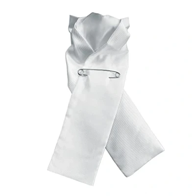 Image of Equetech Ready Tied Junior Plain Stock White
