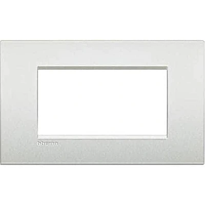 Image of Bticino LNC4804PR Livinglight Air Plate 4 Modules, White Pearl