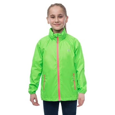 Image of Mac in a Sac Mini Neon Waterproof Packaway Jacket (Neon Green, 8 10 Years)