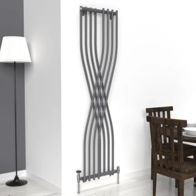Image of Lux Heat Anthracite Grey Xtreme Vertical/Panel Designer Radiator 1775mm (H) x 450mm (W)