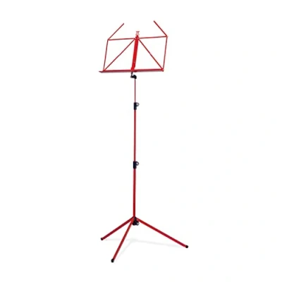 Image of Konig &amp; Meyer Red metal folding desk 100 1 59