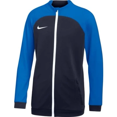 Image of NIKE DH9283 451 Y NK DF ACDPR TRK JKT K Jacket Unisex OBSIDIAN/ROYAL BLUE/WHITE Size M