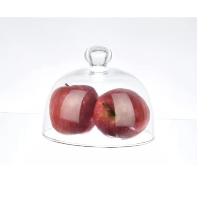 Image of EMH Handmade Glass Display Cover Cloche Dome Tall 17.5 cm x 16