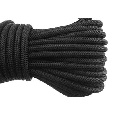 Image of Gardiflex 10 Meters x 6mm BLACK ELASTIC BUNGEE ROPE SHOCK CORD TIE DOWN HEAVY DUTY TARPAULIN SECURING